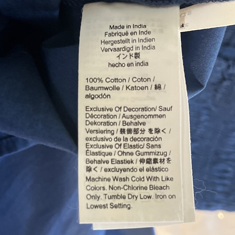 $148 NWT Madewell Melody Scoopback Smocked Midi Dress Women's Size XS Blue NV423 - Picture 9 of 9